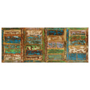 vidaXL tömör újrahasznosított fa étkezőasztal 220 x 90 x 77 cm