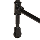 vidaXL tömör újrahasznosított fa étkezőasztal 220 x 90 x 77 cm