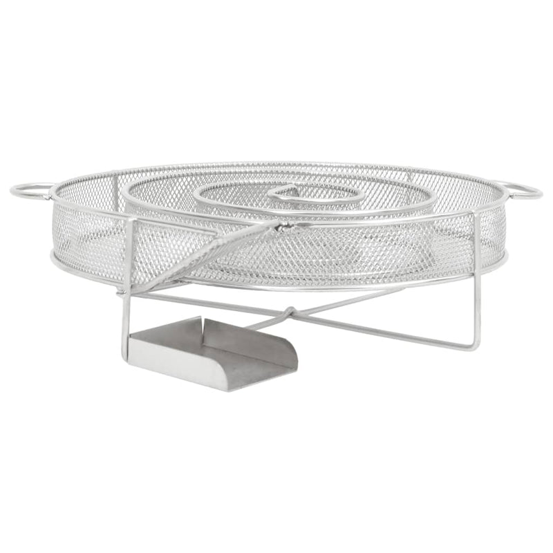 vidaXL kerek rozsdamentes acél hidegfüst-generátor 19,5 cm