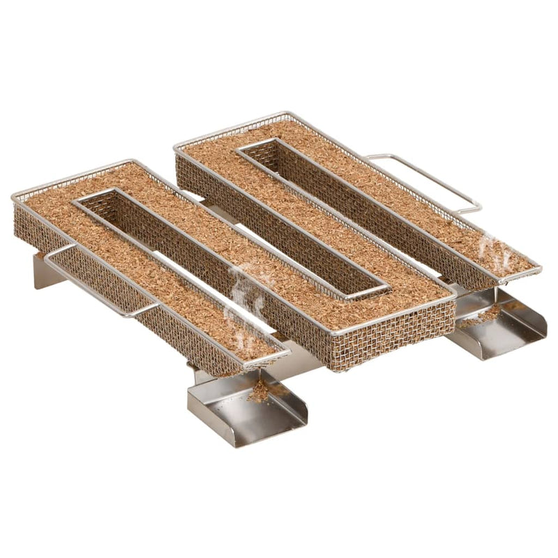 vidaXL 4 oldalas rozsdamentes acél hidegfüst-generátor 22,5 cm