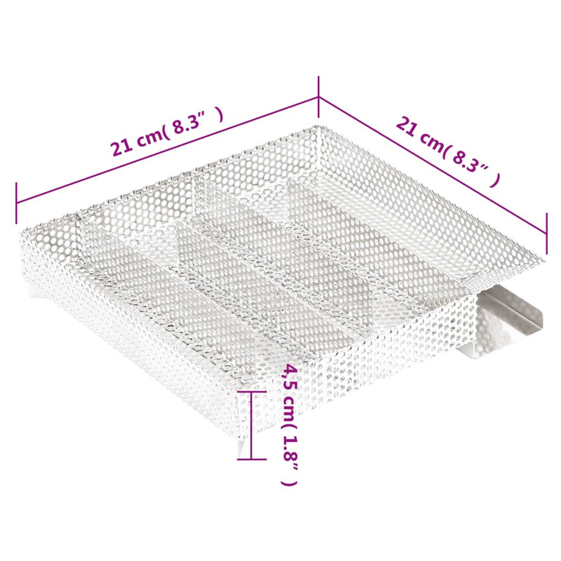 vidaXL rozsdamentes acél ötkamrás hidegfüst-generátor 21 cm