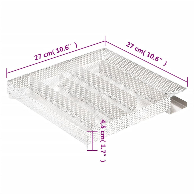 vidaXL rozsdamentes acél ötkamrás hidegfüst-generátor 27 cm