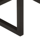 vidaXL 3 db tömör mangófa és vas egymásba helyezhető dohányzóasztal