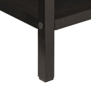 vidaXL tömör mangófa és vas tálalóasztal 100 x 35 x 76 cm