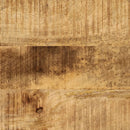 vidaXL tömör mangófa és vas tálalóasztal 100 x 35 x 76 cm