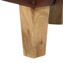 vidaXL barna valódi bőr kagylófotel