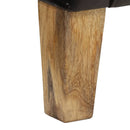 vidaXL fekete valódi bőr kagylófotel