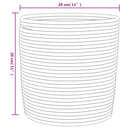 vidaXL 2 db szürke és fehér pamut tárolókosár Ø28 x 28 cm