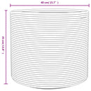 vidaXL szürke és fehér pamut tárolókosár Ø40 x 35 cm