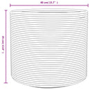 vidaXL bézs és fehér pamut tárolókosár Ø40 x 35 cm