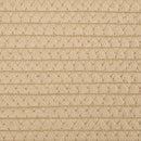 vidaXL bézs-fehér pamut szennyeskosár Ø60 x 36 cm