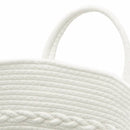 vidaXL szürke-fehér pamut tárolókosár Ø43 x 38 cm