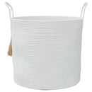 vidaXL fehér pamut tárolókosár Ø40 x 35 cm