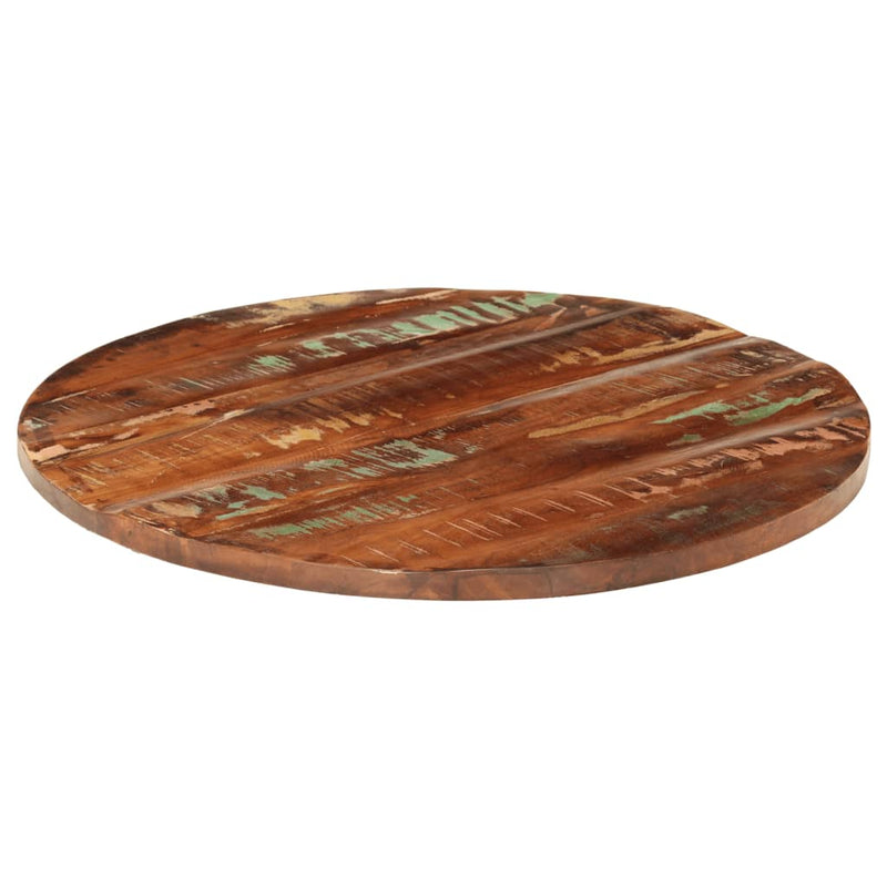 vidaXL tömör újrahasznosított fa kerek asztallap Ø90 x 3,8 cm
