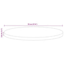 vidaXL tömör újrahasznosított fa kerek asztallap Ø70 x 3,8 cm