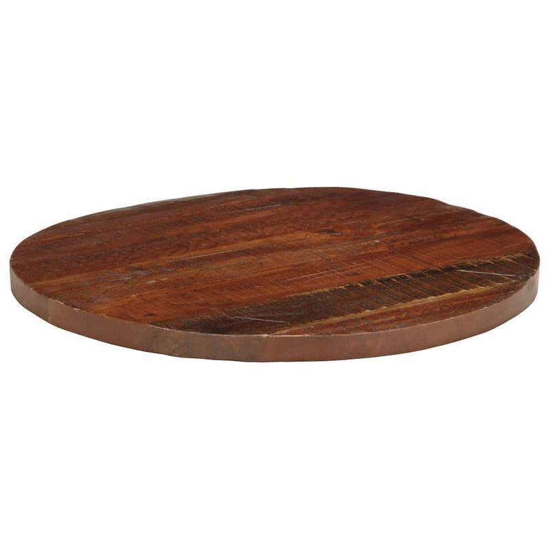 vidaXL tömör újrahasznosított fa kerek asztallap Ø80 x 3,8 cm