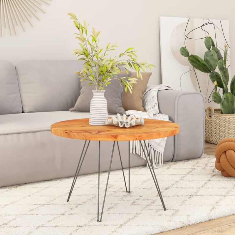 vidaXL tömör akácfa kerek asztallap Ø80 x 2,5 cm