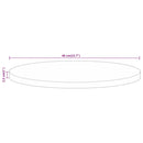 vidaXL tömör mangófa kerek asztallap Ø40 x 2,5 cm