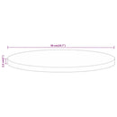 vidaXL tömör mangófa kerek asztallap Ø50 x 2,5 cm