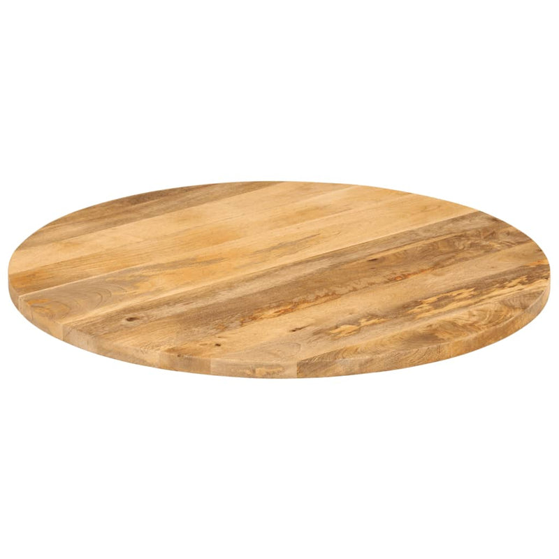 vidaXL tömör mangófa kerek asztallap Ø80 x 2,5 cm
