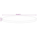 vidaXL tömör mangófa kerek asztallap Ø40 x 2,5 cm