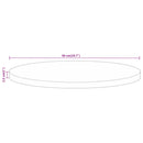 vidaXL tömör mangófa kerek asztallap Ø50 x 2,5 cm