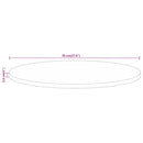 vidaXL tömör mangófa kerek asztallap Ø70 x 2,5 cm