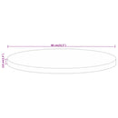 vidaXL tömör mangófa kerek asztallap Ø80 x 3,8 cm