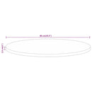 vidaXL tömör mangófa kerek asztallap Ø90 x 2,5 cm