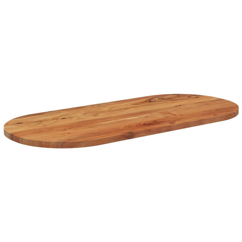 vidaXL tömör akácfa ovális asztallap 110 x 50 x 2,5 cm