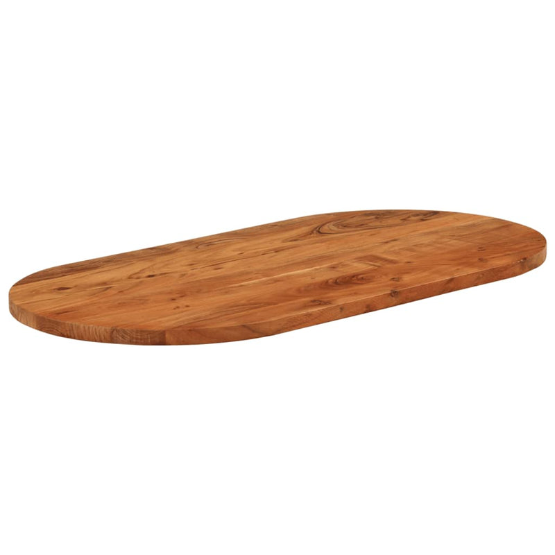 vidaXL tömör akácfa ovális asztallap 120 x 60 x 2,5 cm