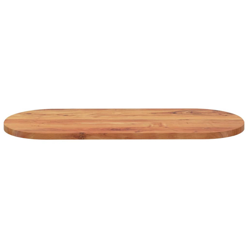 vidaXL tömör akácfa ovális asztallap 140 x 60 x 2,5 cm