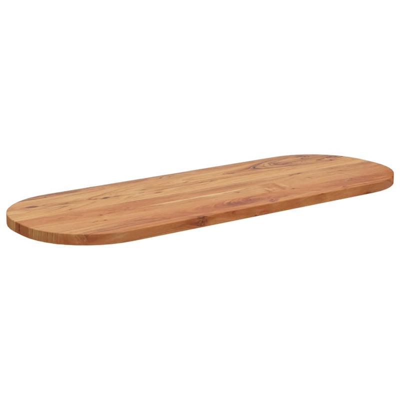vidaXL tömör akácfa ovális asztallap 140 x 50 x 3,8 cm