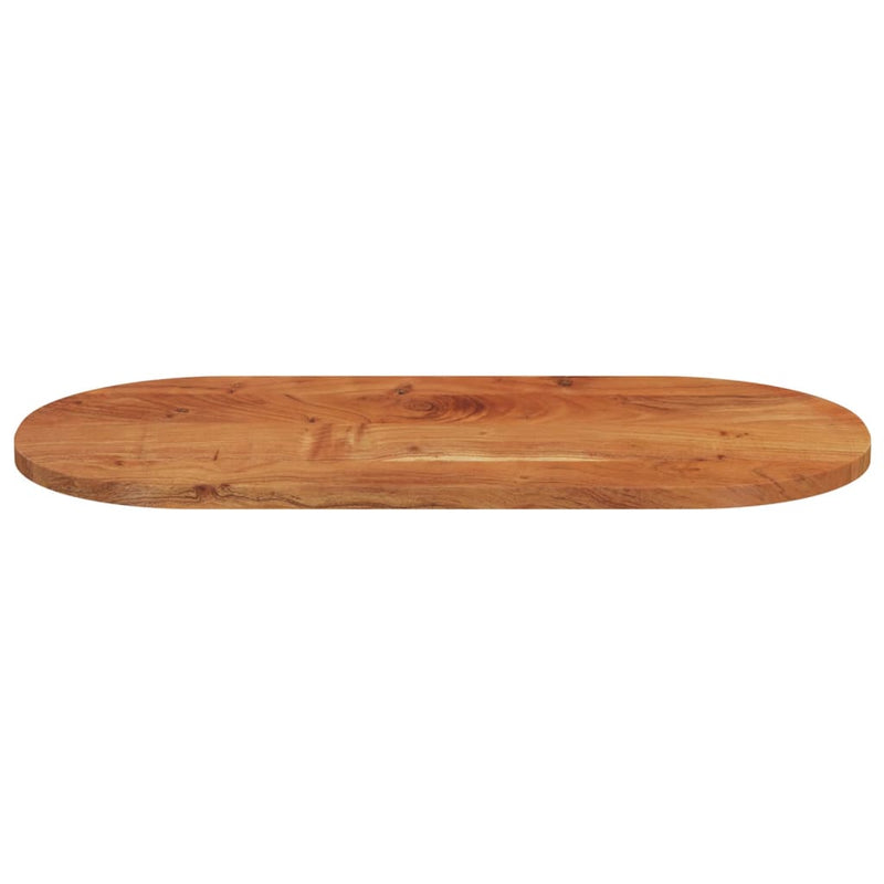vidaXL tömör akácfa ovális asztallap 120 x 60 x 3,8 cm