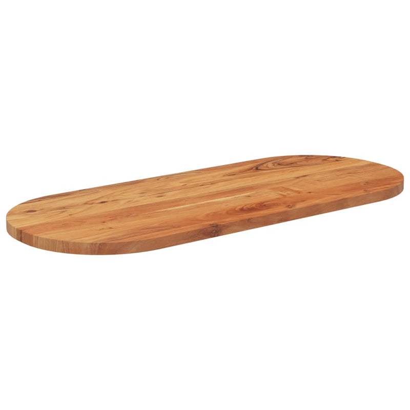 vidaXL tömör akácfa ovális asztallap 140 x 60 x 3,8 cm