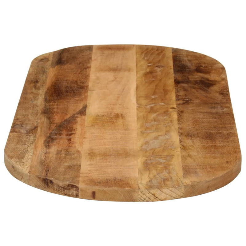 vidaXL tömör nyers mangófa ovális asztallap 110 x 40 x 2,5 cm