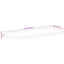 vidaXL tömör nyers mangófa ovális asztallap 110 x 50 x 2,5 cm