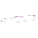 vidaXL tömör nyers mangófa ovális asztallap 140 x 60 x 2,5 cm