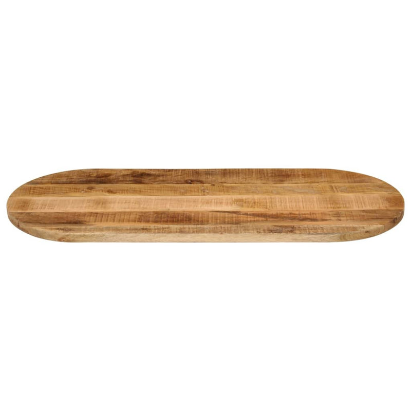 vidaXL tömör nyers mangófa ovális asztallap 100 x 40 x 3,8 cm