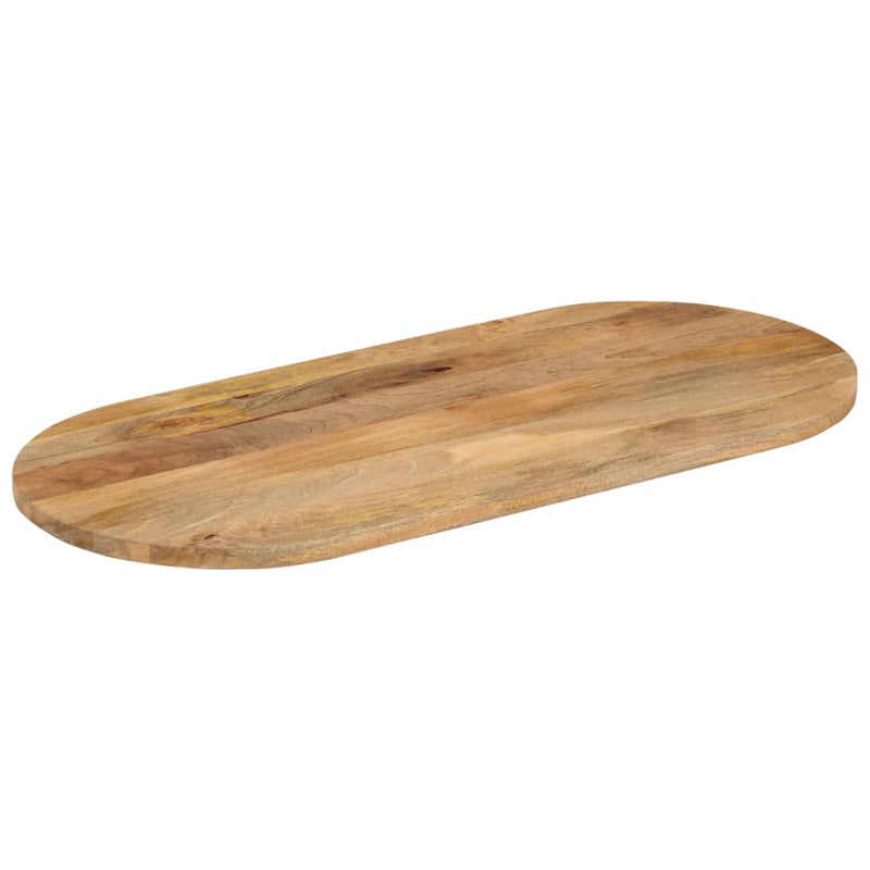 vidaXL tömör mangófa ovális asztallap 100 x 40 x 2,5 cm
