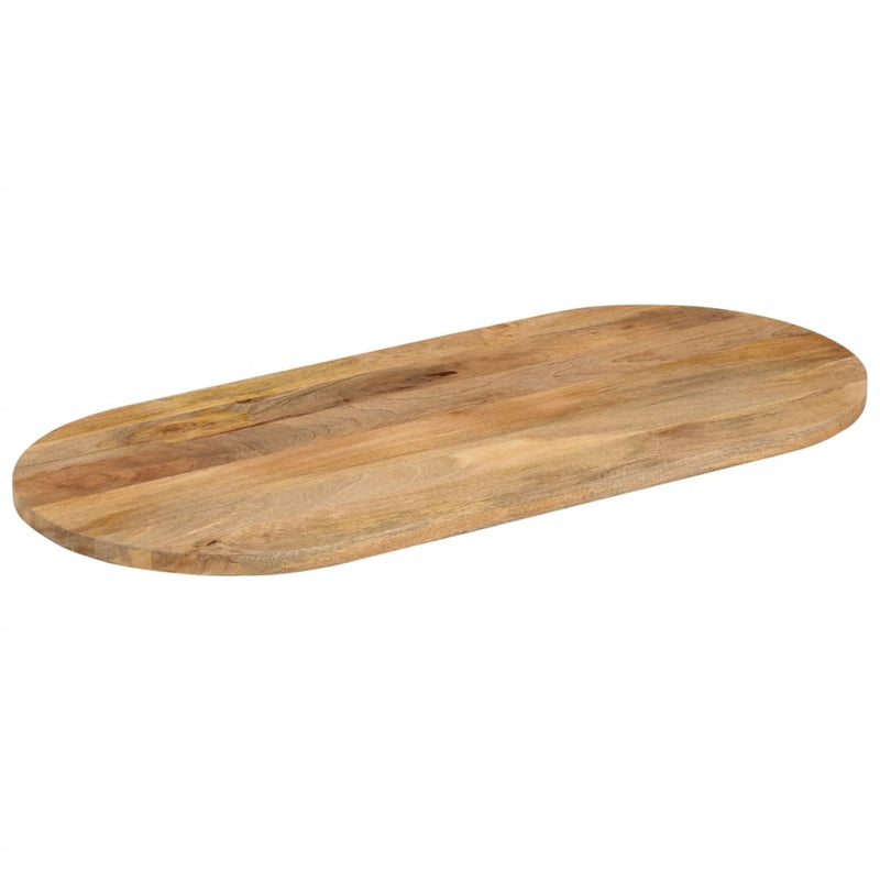 vidaXL tömör mangófa ovális asztallap 120 x 50 x 2,5 cm