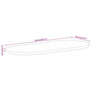 vidaXL tömör nyers mangófa ovális asztallap 140 x 60 x 3,8 cm