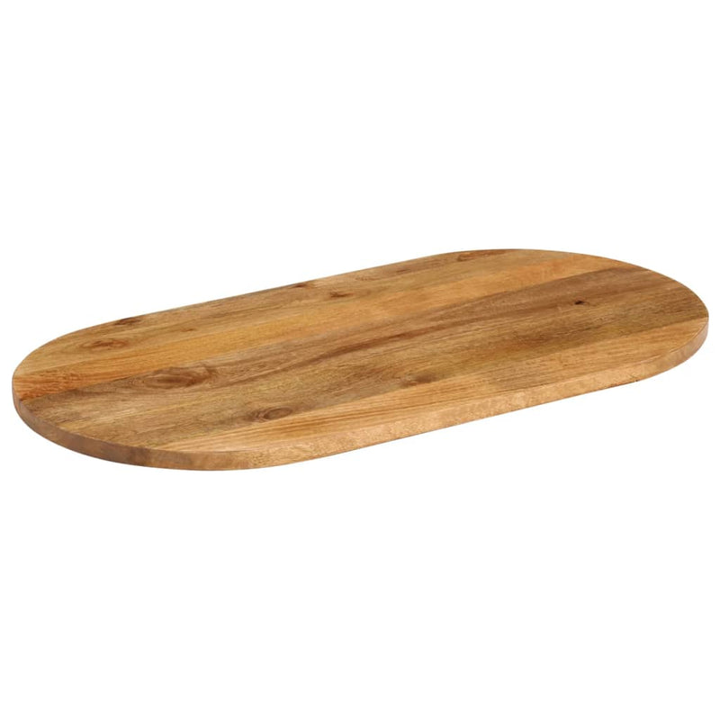 vidaXL tömör mangófa ovális asztallap 100 x 40 x 2,5 cm