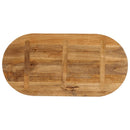 vidaXL tömör mangófa ovális asztallap 100 x 50 x 2,5 cm