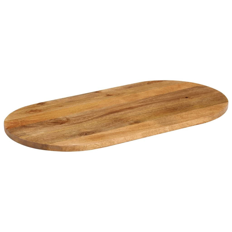 vidaXL tömör mangófa ovális asztallap 140 x 50 x 2,5 cm