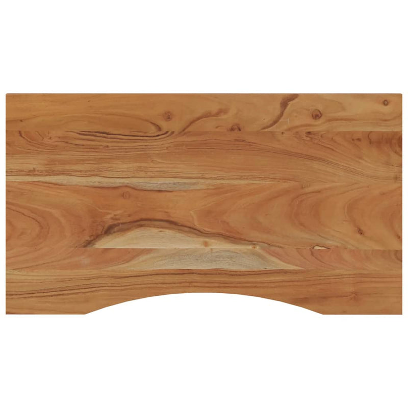 vidaXL tömör akácfa téglalap alakú asztallap 80 x 50 x 2,5 cm