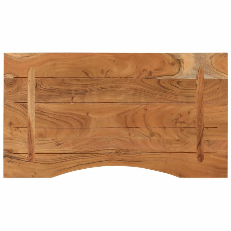 vidaXL tömör akácfa téglalap alakú asztallap 80 x 50 x 2,5 cm