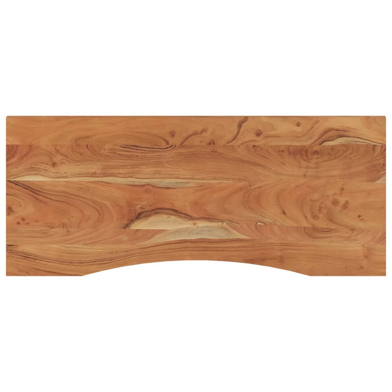vidaXL tömör akácfa téglalap alakú asztallap 110 x 50 x 2,5 cm