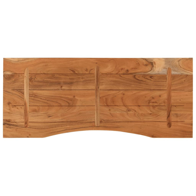 vidaXL tömör akácfa téglalap alakú asztallap 110 x 50 x 2,5 cm
