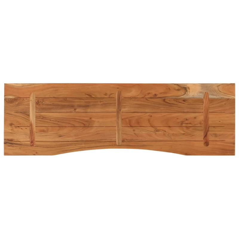 vidaXL tömör akácfa téglalap alakú asztallap 140 x 50 x 2,5 cm